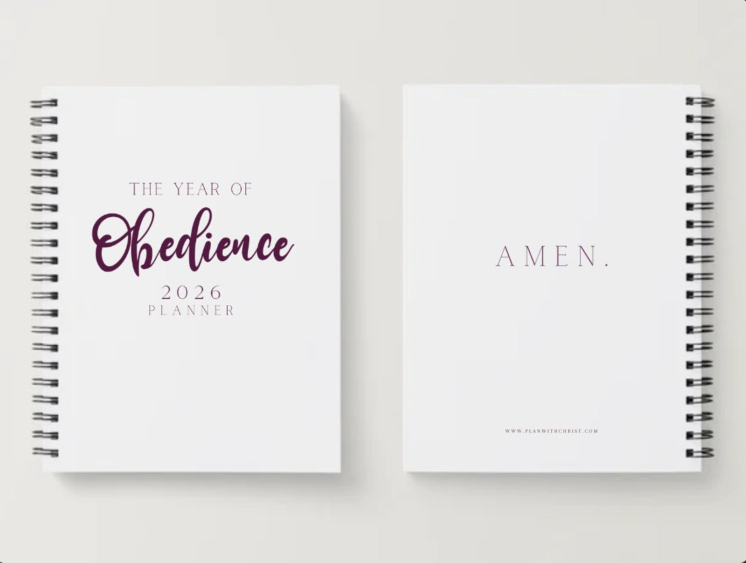 2026 Obedience Planner
