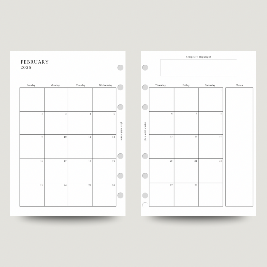 2025 Yearly Planner | A5